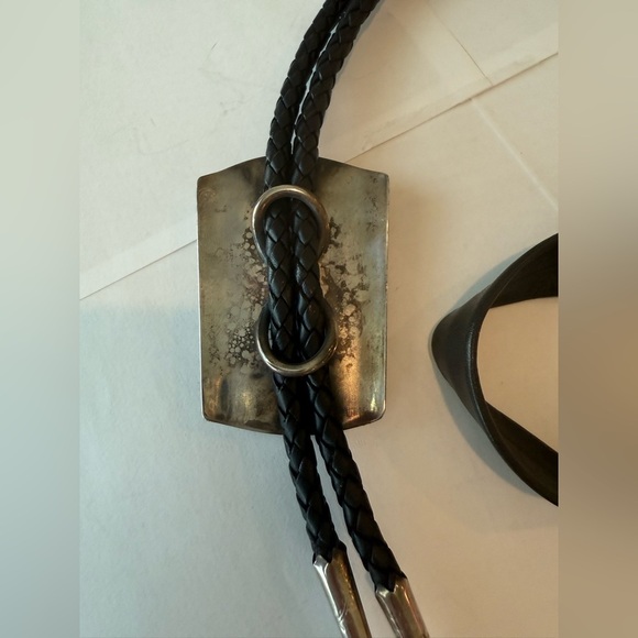 Tony Sanchez Sterling Silver Inlay Bolo Tie Turquoise Lapis Coral - Picture 5 of 5